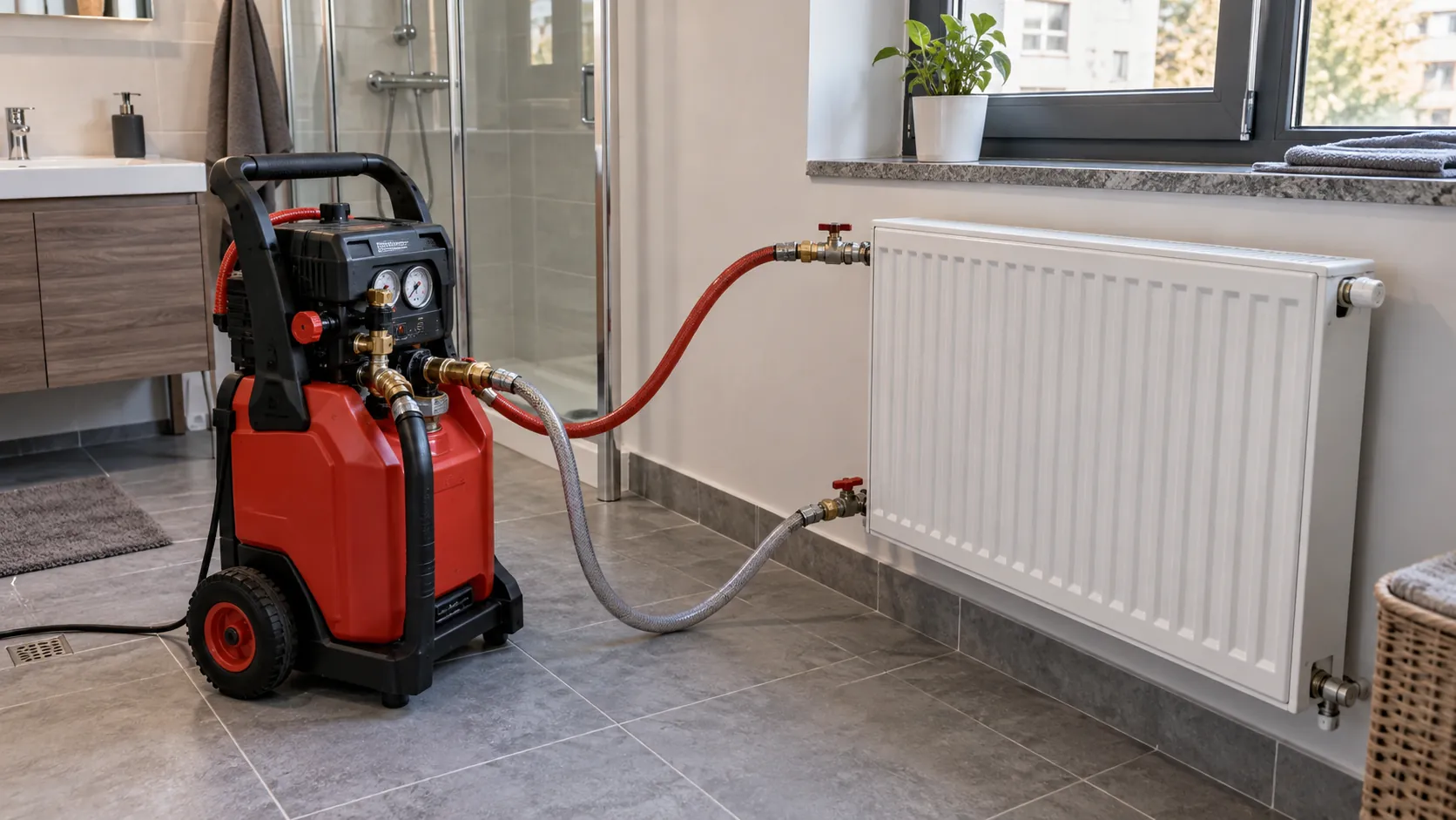 Makine ile temizliğe bağlanan panel radyatör