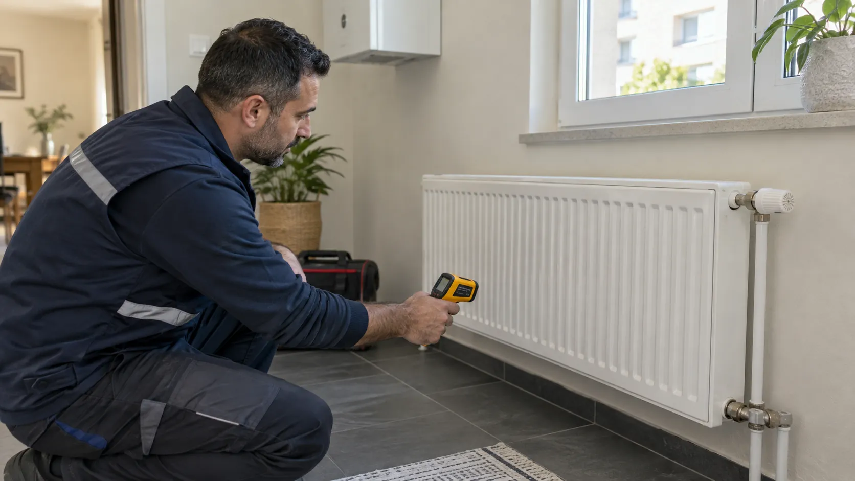 Panel radyatörde sıcaklık kontrolü